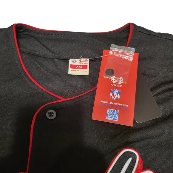 Kansas City Chiefs Black Button-Up Jersey - Picture 7 of 10